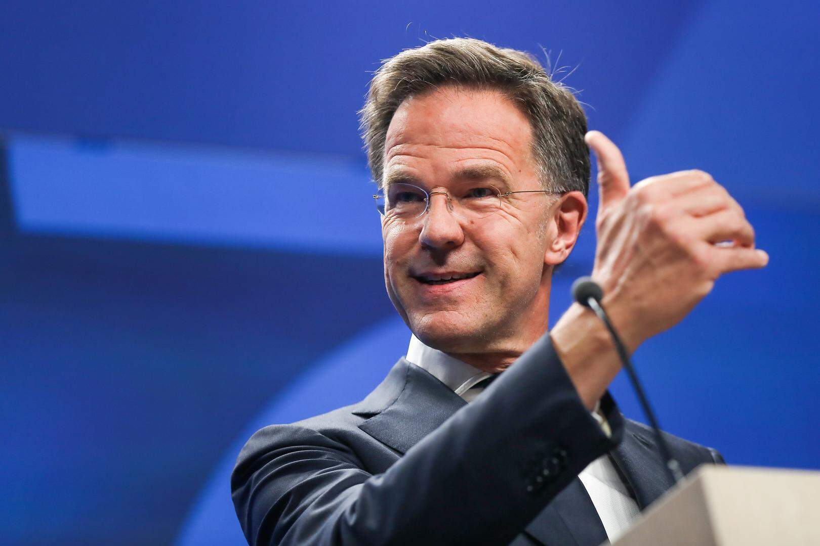 Mark Rutte op de vooravond van de top in Den Haag.