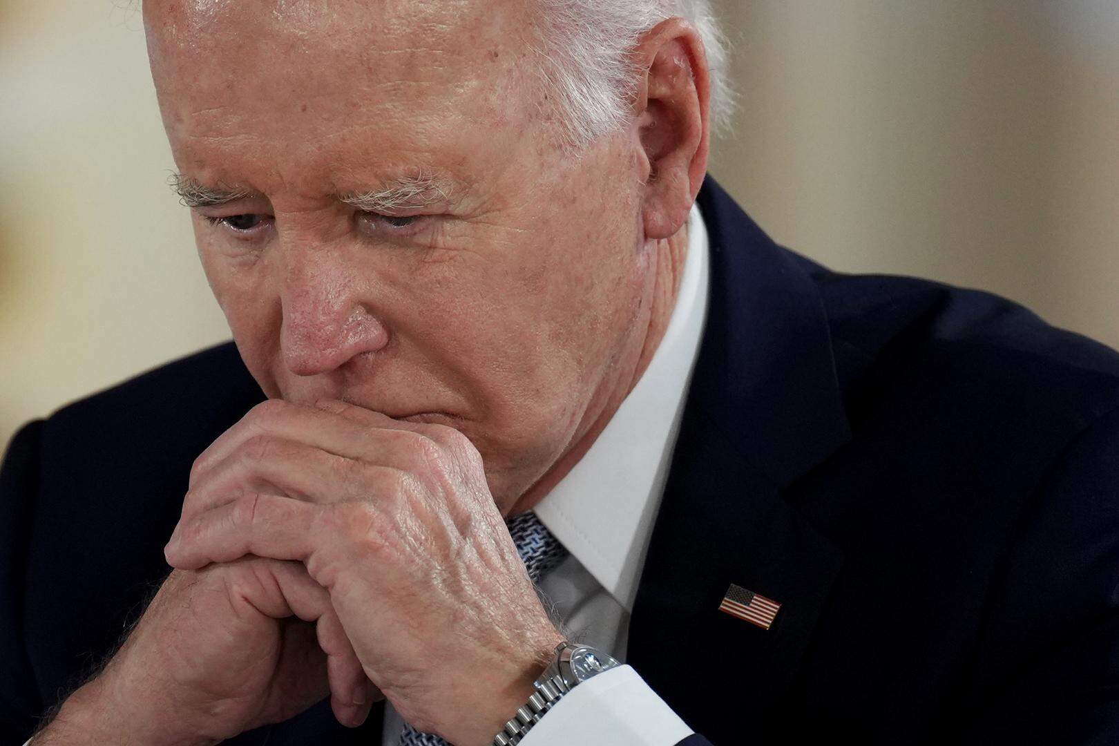 FASANO, ITALY - JUNE 13: U.S. President Joe Biden attends a roundtable session entitled "Africa, climate change and development" on day one of the 50th G7 summit at Borgo Egnazia on June 13, 2024 in Fasano, Italy. The G7 summit in Puglia, hosted by Italian Prime Minister Giorgia Meloni, the seventh held in Italy, gathers leaders from the seven member states, the EU Council, and the EU Commission. Discussions will focus on topics including Africa, climate change, development, the Middle East, Ukraine, migration, Indo-Pacific economic security, and artificial intelligence. (Photo by Christopher Furlong/Getty Images)
