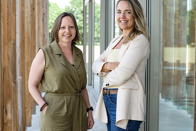An Fissette (Mid Office Team Leader) en Katrien Nys (Kantoor Geel).
