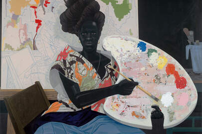 Kerry James Marshall, Untitled (2009). Te zien in Royal Academy, Londen