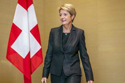 Zwitsers president Karin Keller-Sutter.