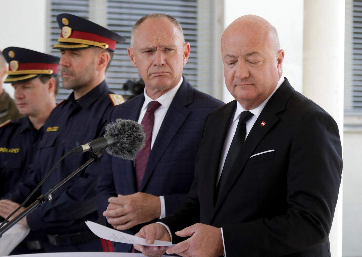 Bondskanselier Christian Stocker (rechts). 