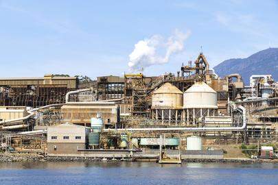 Risdon Zinc Works in Hobart, Tasmanië.