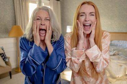 Jamie Lee Curtis (links) is ook producer, Lindsay Lohan staat voor het eerst in jaren weer in de spotlights. 