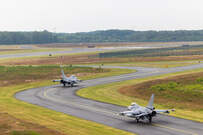 De luchtmachtbasis van Kleine-Brogel in Peer, waar drones werden gespot.
