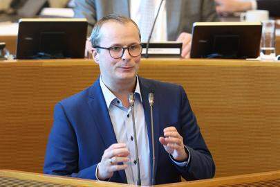 MR Maxime Daye pictured during a plenary session of the Walloon Parliament in Namur, Wednesday 19 March 2025. BELGA PHOTO BRUNO FAHY