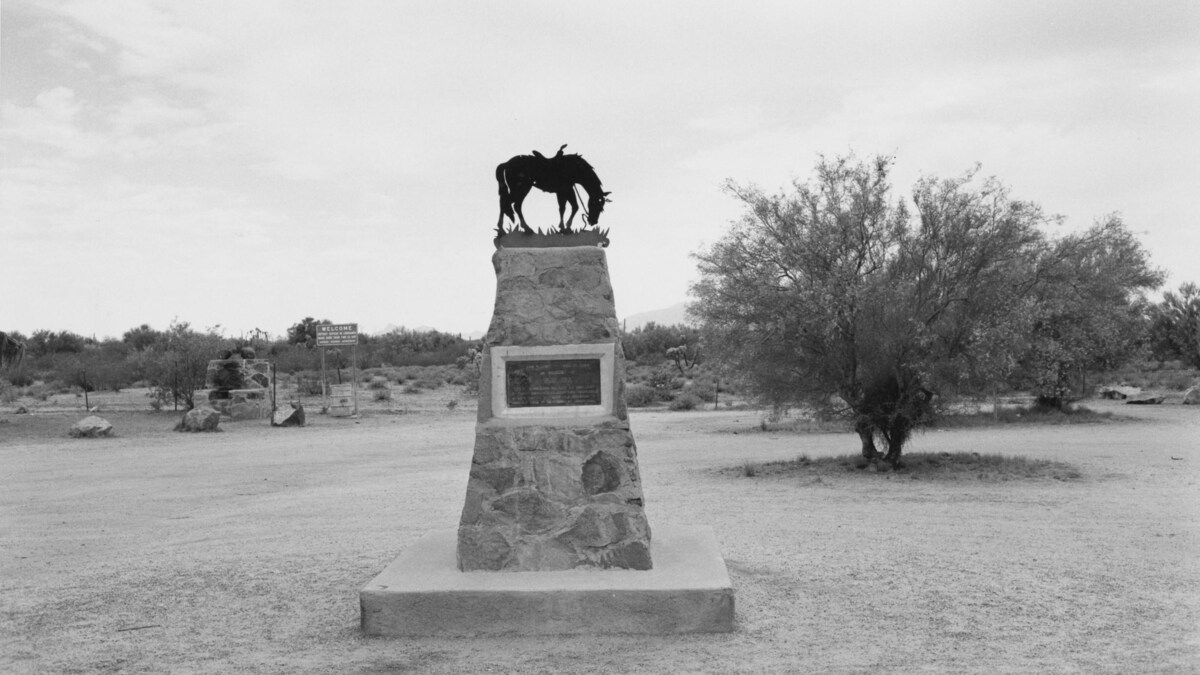 ‘In memory of Tom Mix, near Florence, Arizona’ (1975), Lee Friedlander ...