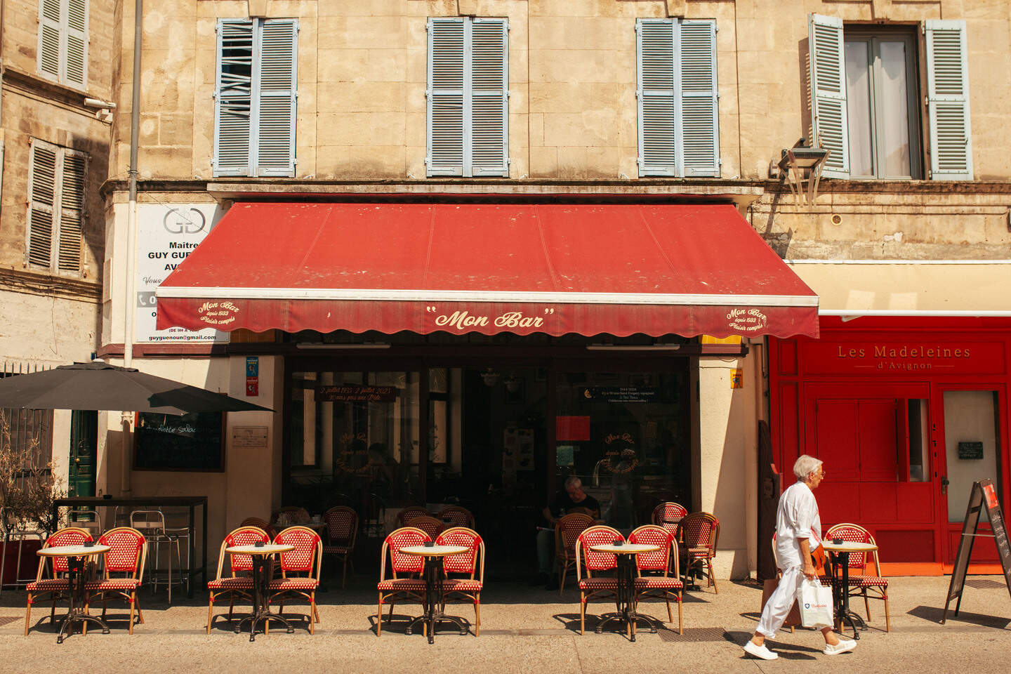 Front view of Mon Bar with its terrace occupied by customers enjoying drinks in Avignon in Vaucluse in Provence in France on July 30, 2026. The neighborhood cafe reflects the relaxed rhythm of daily life and remains a popular meeting place for local residents and visitors.
Vue de la facade de Mon Bar avec sa terrasse occupee par des clients a Avignon dans le Vaucluse en Provence en France le 30 Juillet 2026. Ce cafe de quartier reflete le rythme paisible de la vie quotidienne et demeure un lieu de rencontre apprecie des habitants comme des visiteurs.