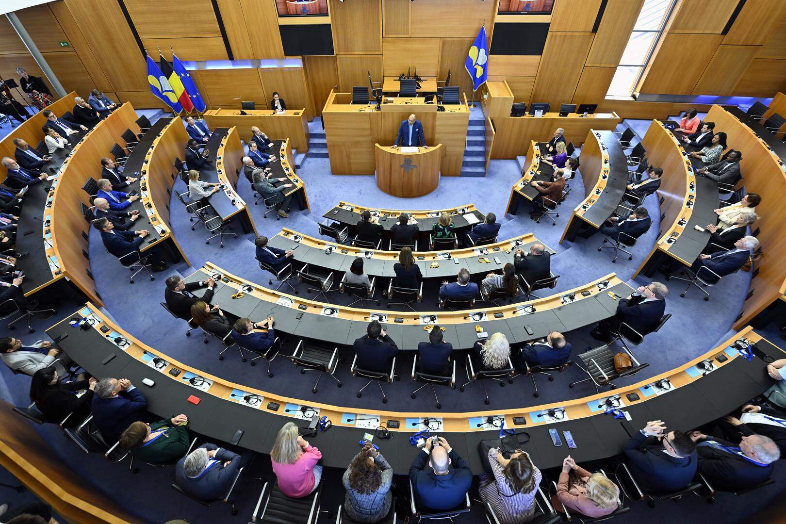Zitting van het Brussels Parlement tijdens het Irisfeest, vorige week. 