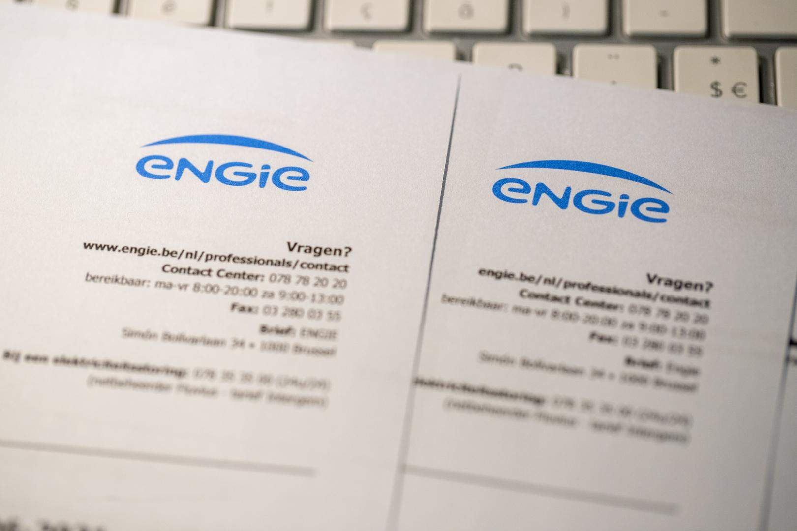 Illustration picture shows  Engie electricity bills lying on a computer in Lierde, Sunday 06 February 2022. 
BELGA PHOTO NICOLAS MAETERLINCK