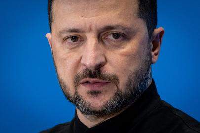 ROME, ITALY - 2025/07/10: Ukrainian President Volodymyr Zelensky addresses a press conference at Ukraine Recovery Conference 2025 (URC2025) at the Roma Convention Centre "La Nuvola". (Photo by Stefano Costantino/SOPA Images/LightRocket via Getty Images)