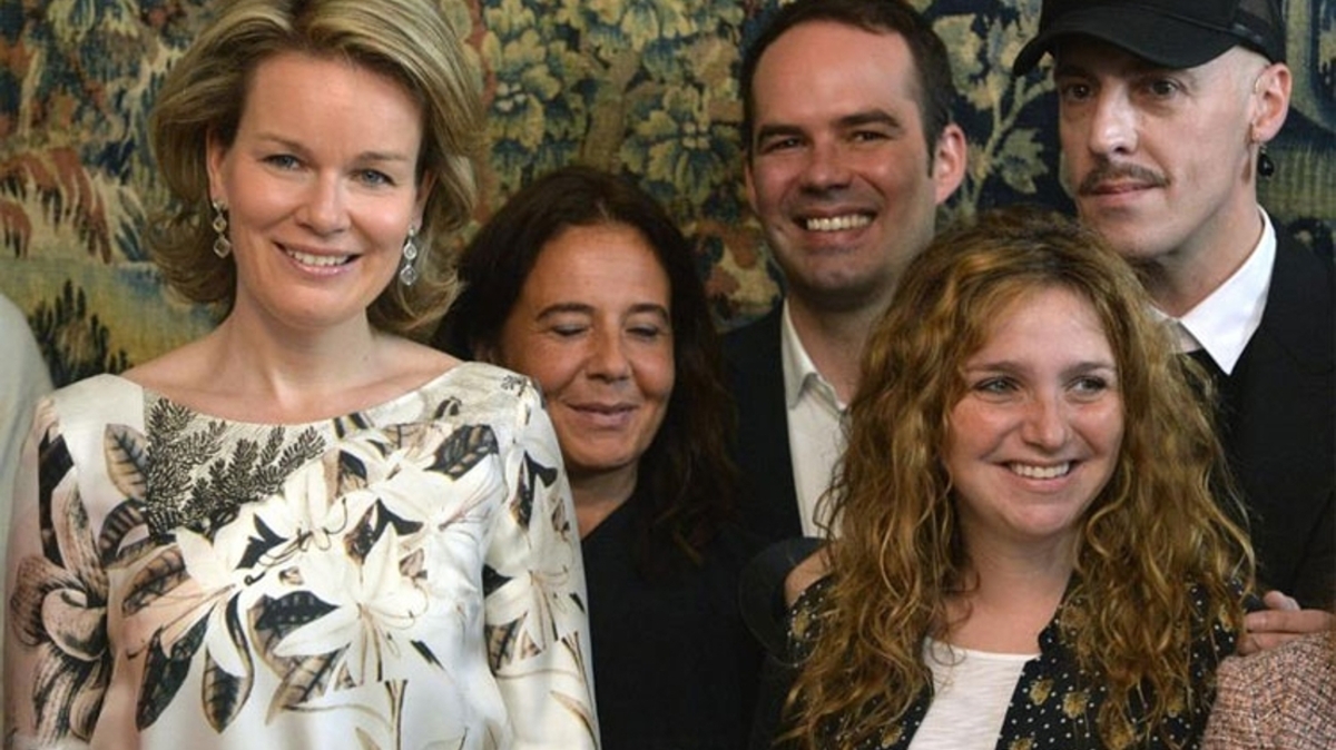 Mathilde kiest voor jurk van Marc Philippe Coudeyre | De Standaard