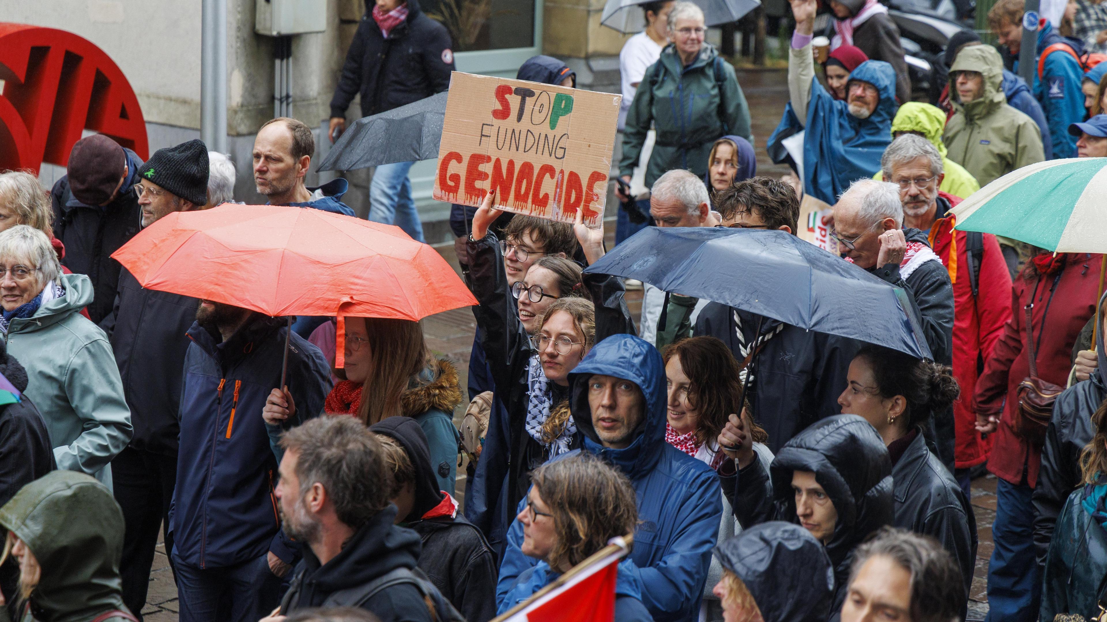Protest tegen geweld in Gaza in Leuven, Hasselt en Gent