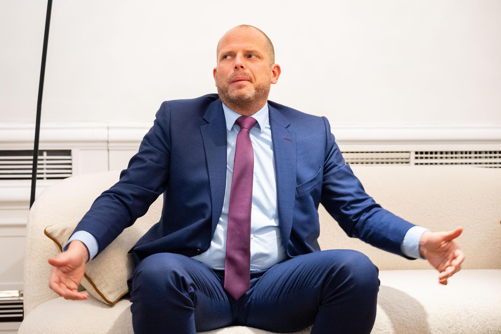 2025/02/27. Brussel. Theo Francken is een Belgisch Vlaams-nationalistisch politicus voor N-VA en huidig minister van Defensie en Buitenlandse Handel in de Regering-De Wever I sinds 3 februari 2025.